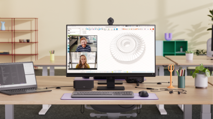 Logitech escritorio dock webcam headset