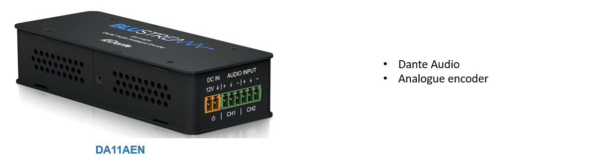 DA11AEN Dante® Audio Analogue Encoder