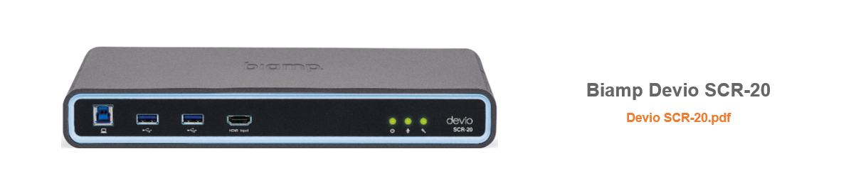Biamp Devio SCR-20